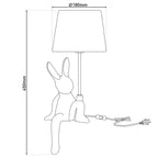 Tafellamp "helge" Ø 18 cm, hoogte ca. 45 cm, gemaakt van keramiek in zwart en gouden, zwarte tekstbladen