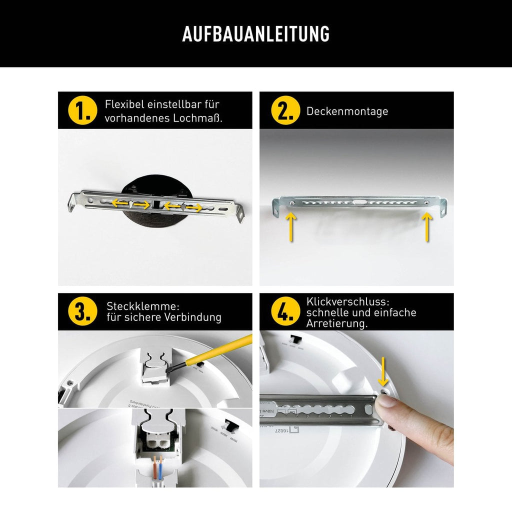 Näve Bonus LED-plafondlamp Ø16,5cm Wit CCT