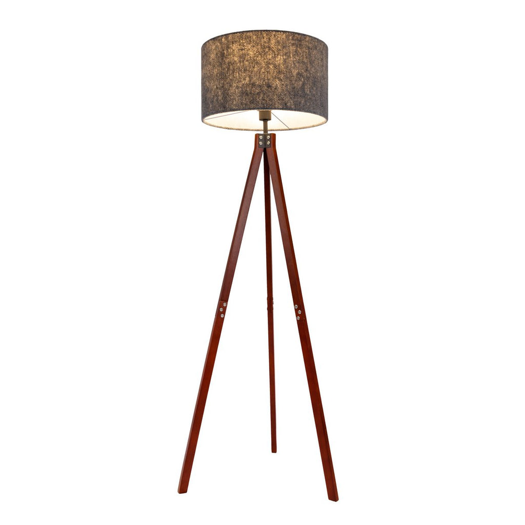 Filco Staande Lamp - Hout 147cm Grijs Bruin