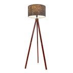 Filco Staande Lamp - Hout 147cm Grijs Bruin