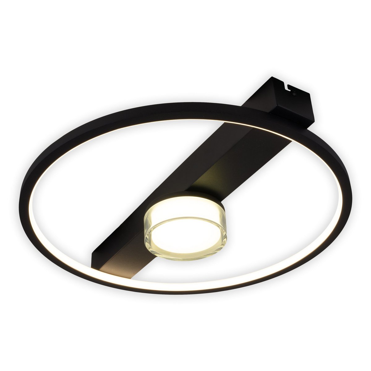 CIMO LED Plafondlamp Zwart Dimbaar 40cm