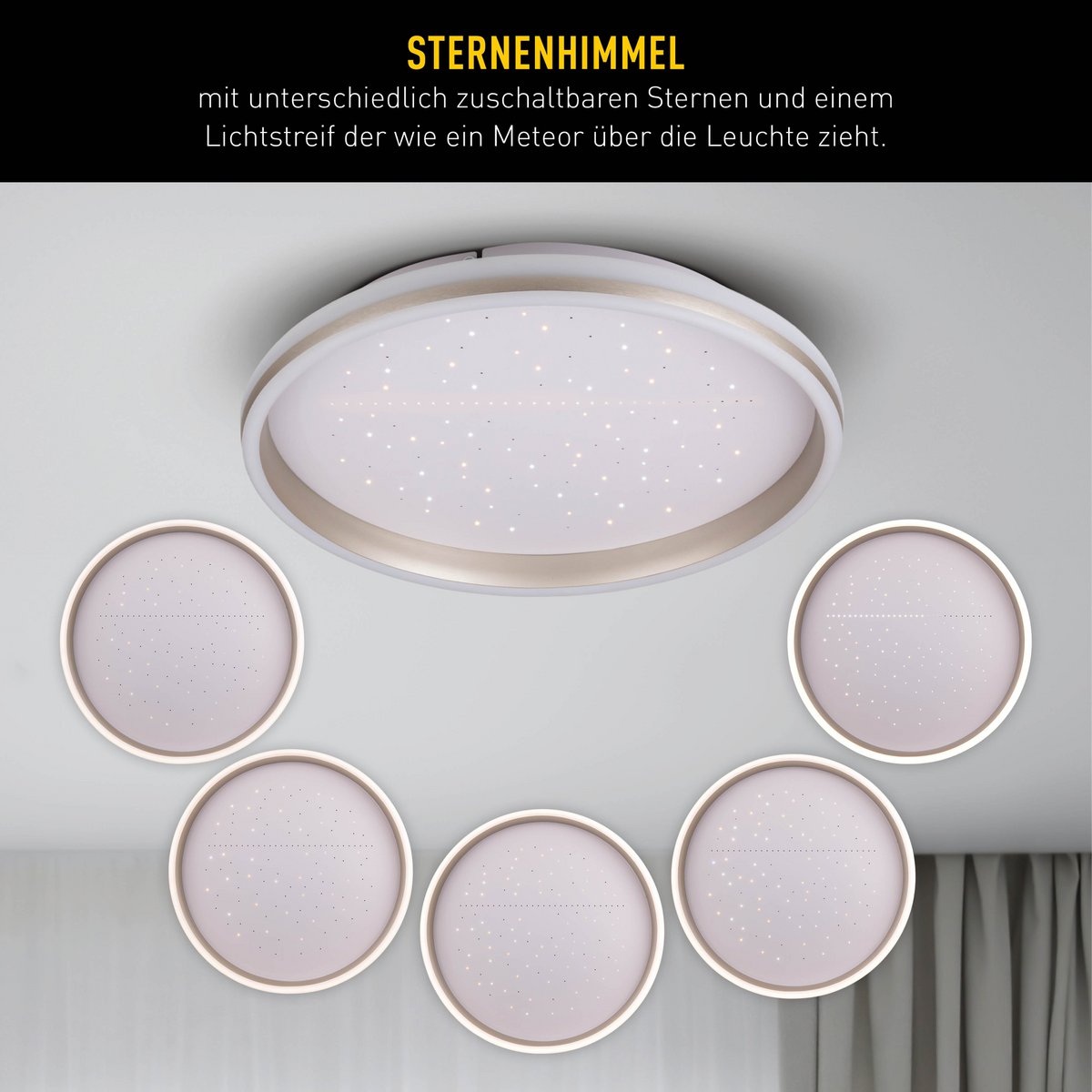 LED Plafondlamp Meteor 47cm Wit