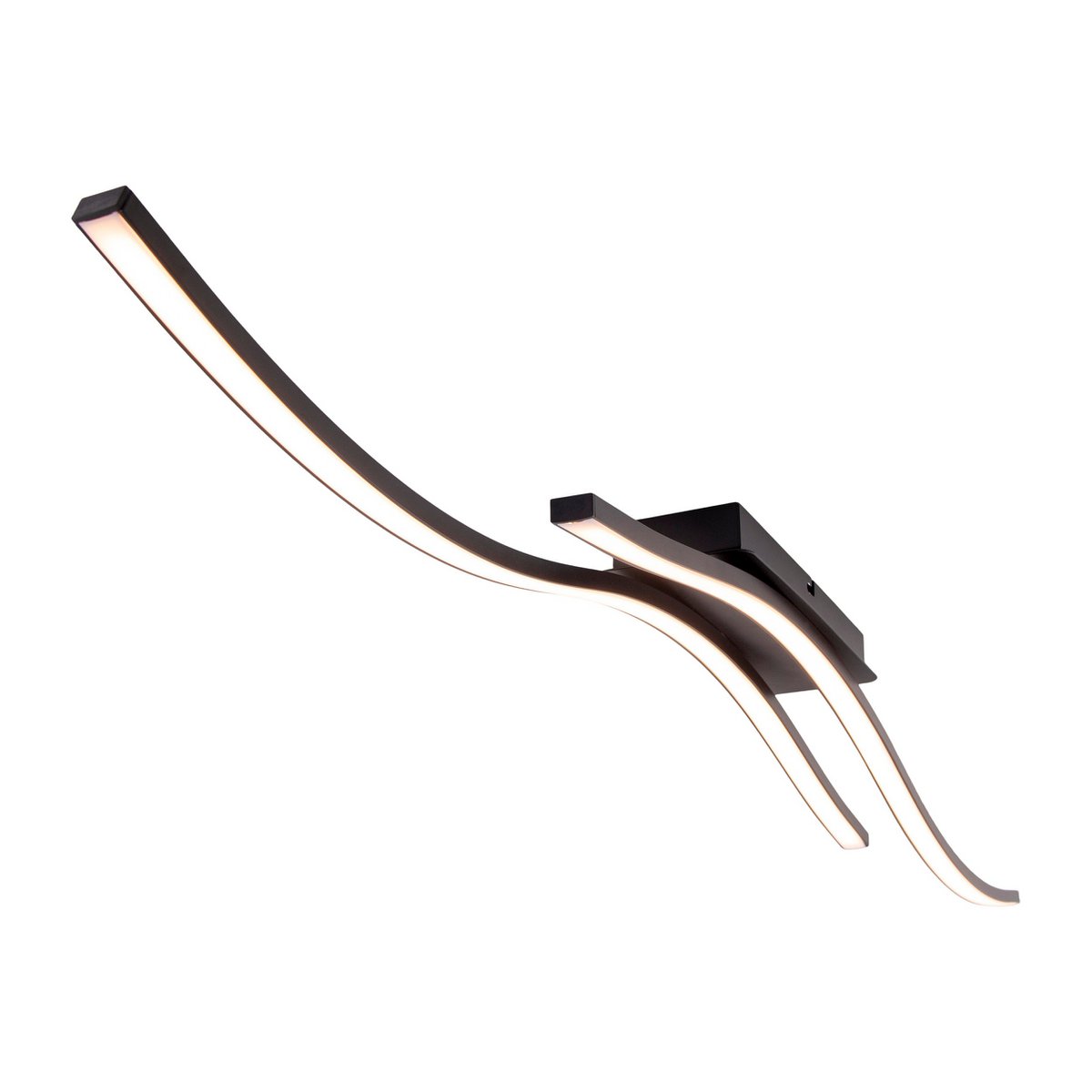 Näve Onda LED Plafondlamp 96cm Zwart