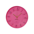 Neon roze wandklok - 30x30x4cm, Housevitamin