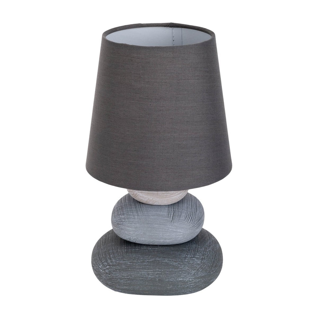 Näve Stoney Keramische Tafellamp Grijs 31cm