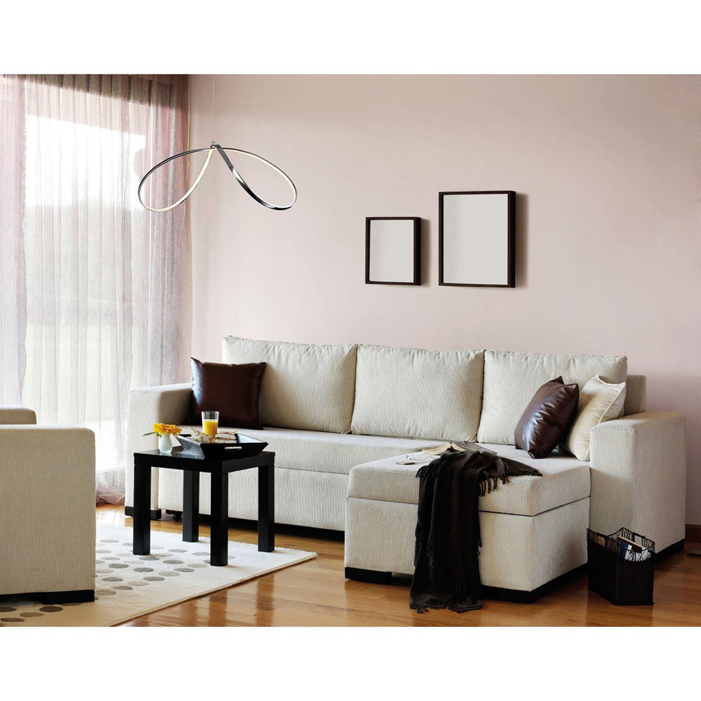 Näve Loop Line LED Hanglamp - Zwart 72cm