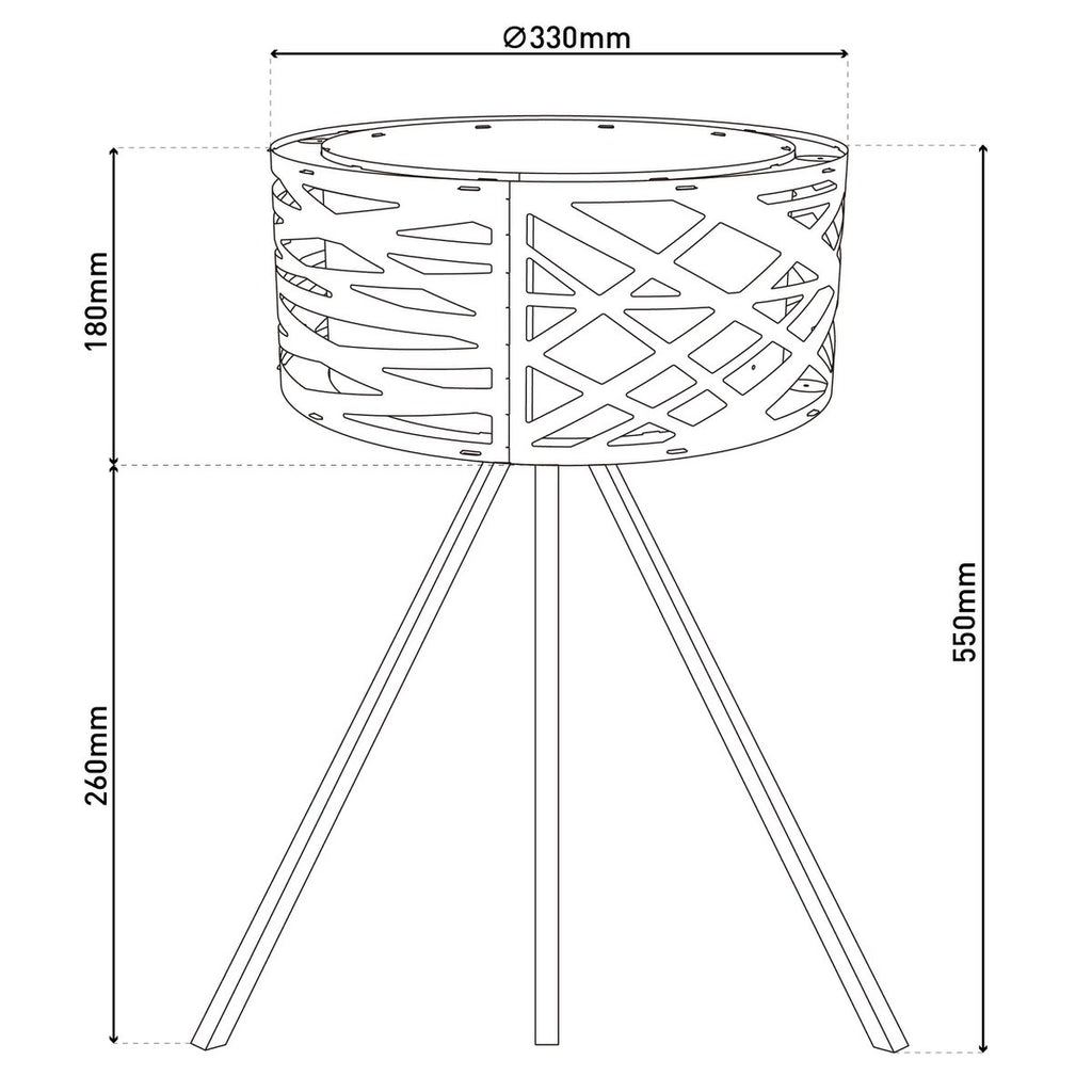 Näve Finja Tafellamp - Wit 55cm