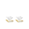Amber Square Candlesticks - Set of 2
