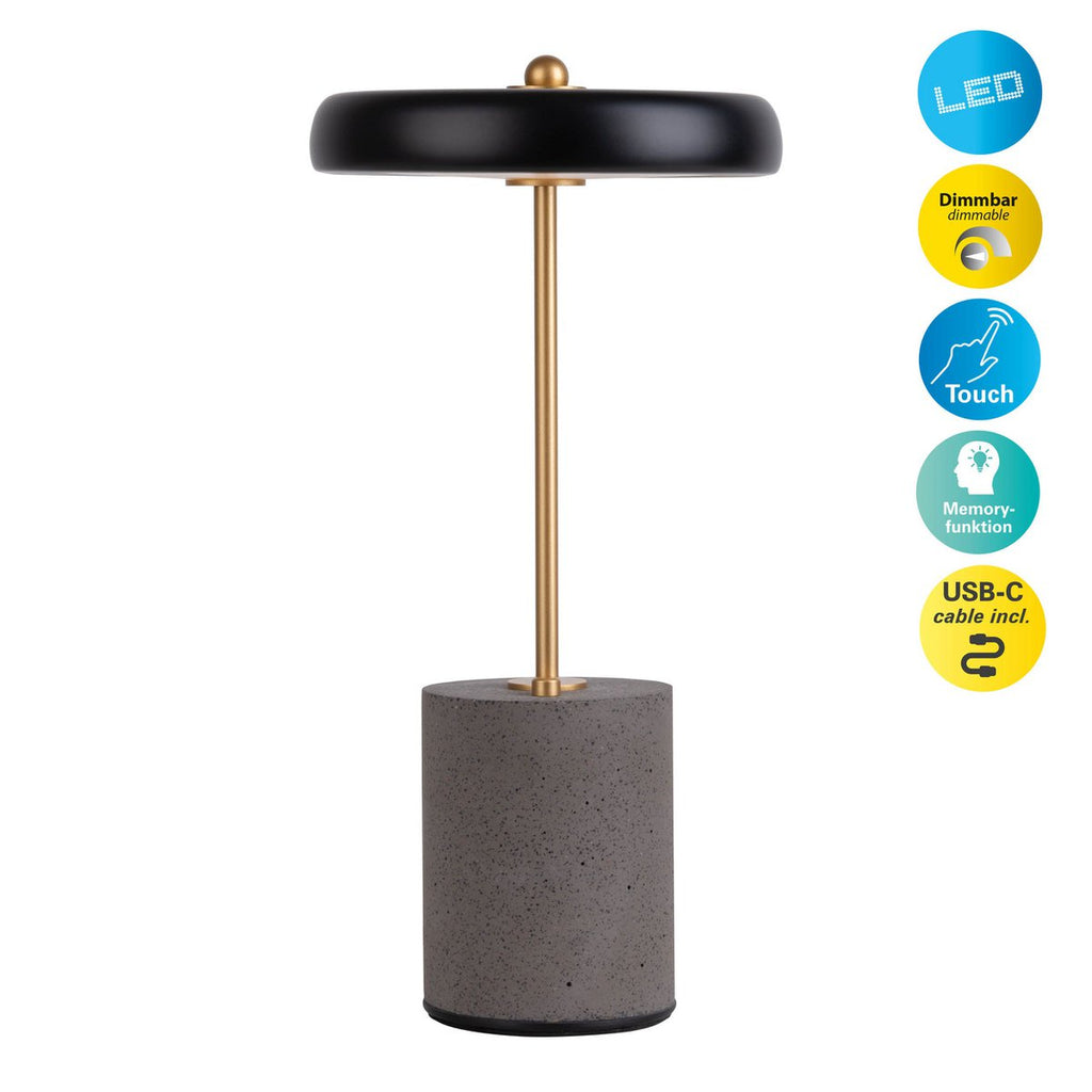 Näve Seta Batterijlamp Zwart 30cm