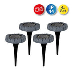 Näve Kian Solar-Vloerlamp Set 4 Grijs