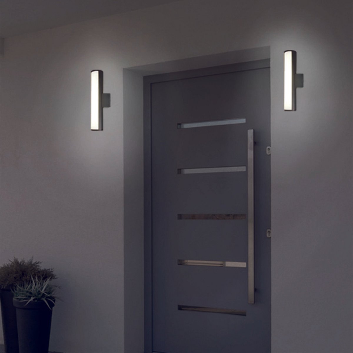 Näve Flair LED Wandlamp 30cm Grijs