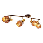 Corbis Plafondlamp - Zwart/Goud 78cm