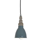 Näve Delhi Hanglamp Grijsgroen Retro E27