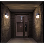 LED -wandlamp "Sobrio", gemaakt van metaal en plastic in antraciet, met geïntegreerde LED