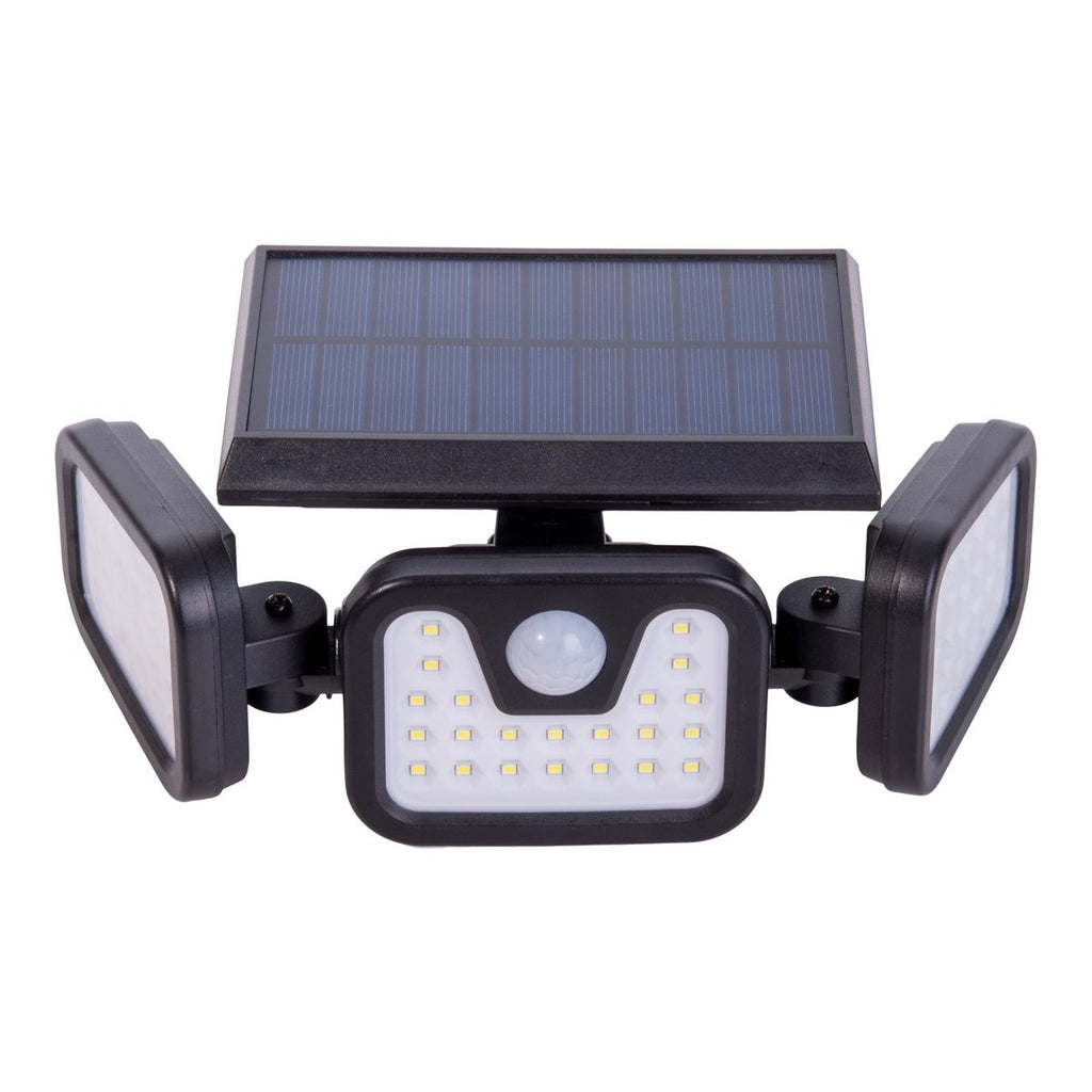 LED Solar Wandlamp Pacita - Zwart Bewegingsmelder