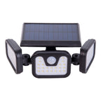 LED Solar Wandlamp Pacita - Zwart Bewegingsmelder