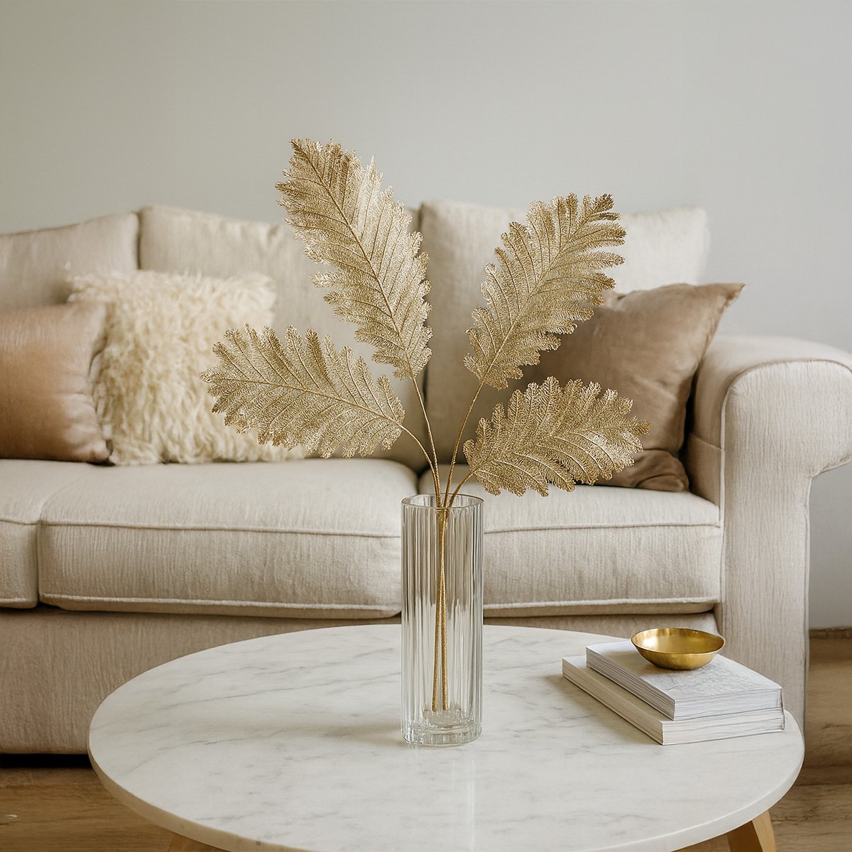 Decoratieve bloemen gouden H90cm Aulica
