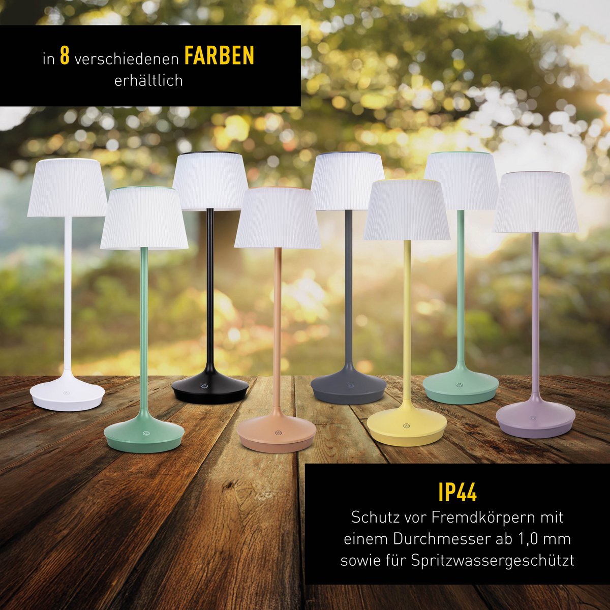 Näve Emmi Solar Tafellamp - 38cm Wit