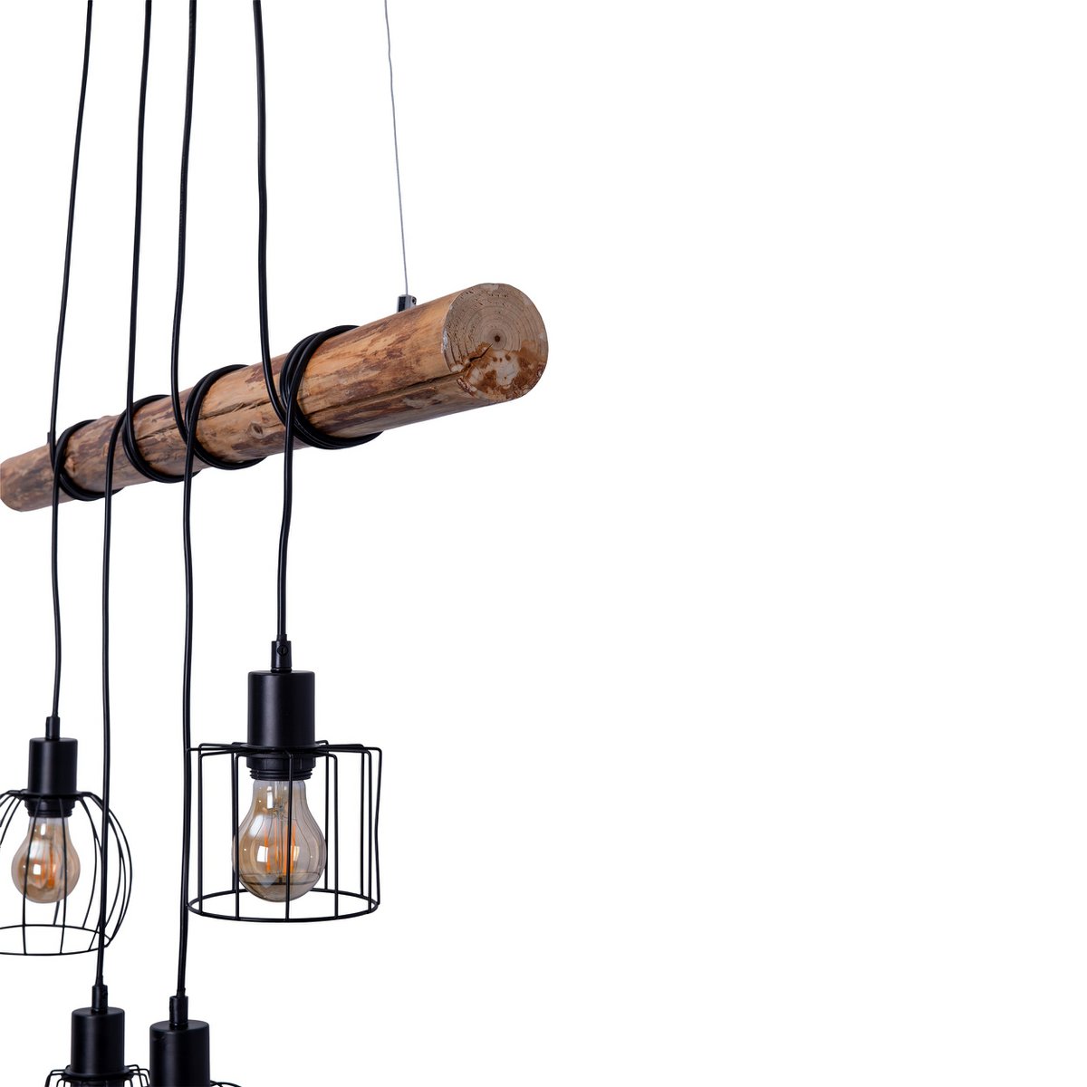 Näve Woodland Hanglamp - Zwart 100cm