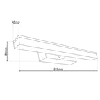 Näve Vareta LED Wandlamp 31.5cm Spiegellamp