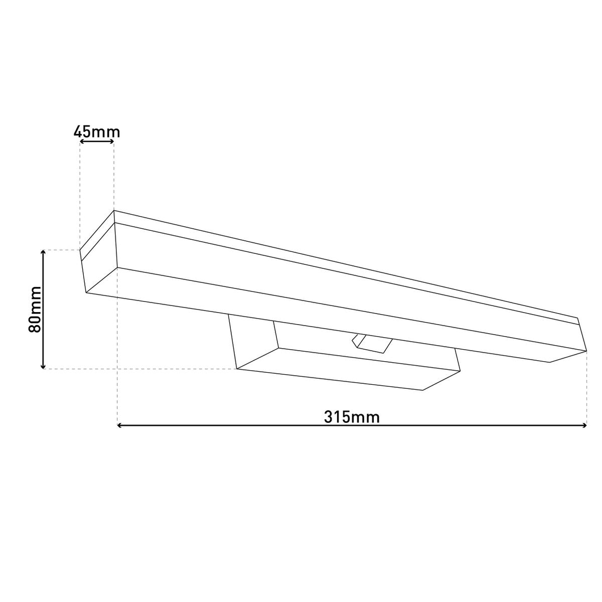 Näve Vareta LED Wandlamp 31.5cm Spiegellamp