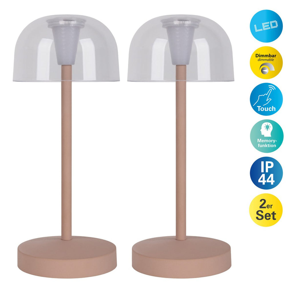 Näve Gomba LED Tafellamp - Amandel 18,5cm