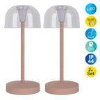 Näve Gomba LED Tafellamp - Amandel 18,5cm