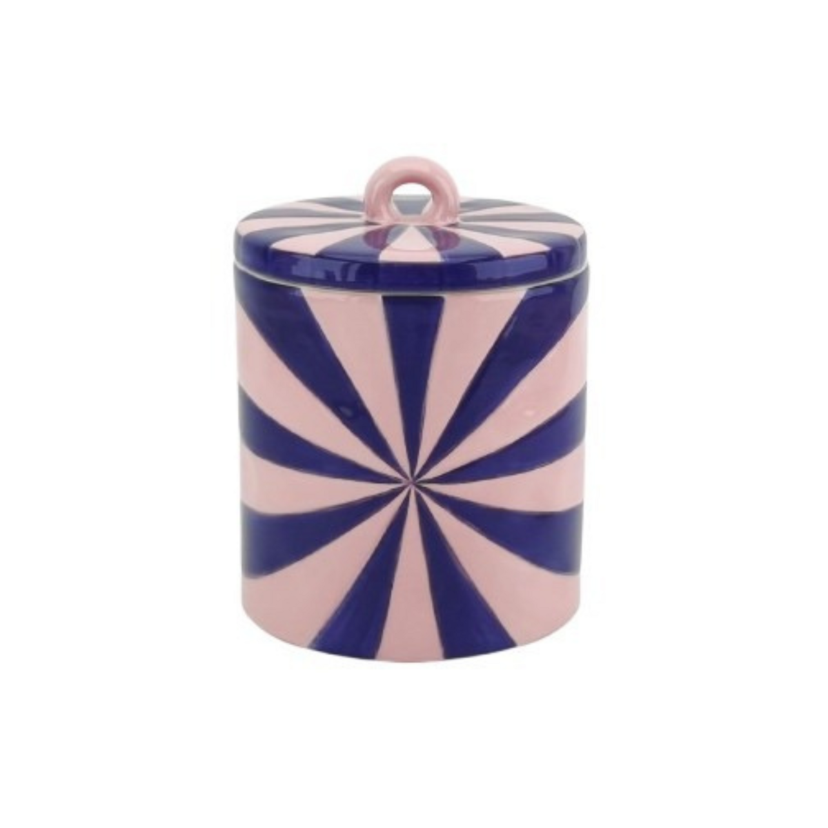 Housevitamin Swirl Voorraadpotje - Roze/Blauw - 11x11x14,5cm