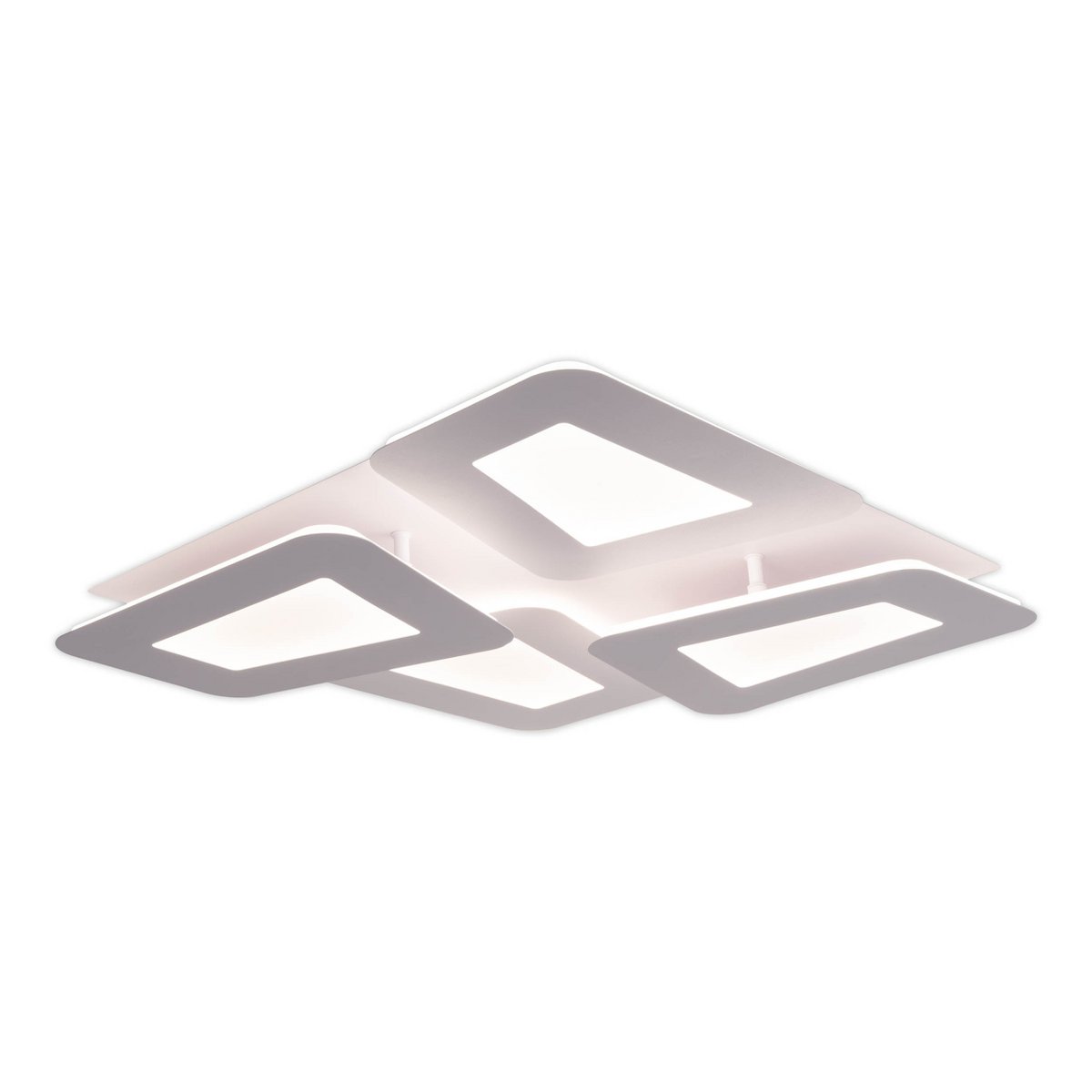 LED -plafondlamp "SIMEN" 48 x 48 cm, metaal en plastic, wit, geïntegreerde LED's, warm wit