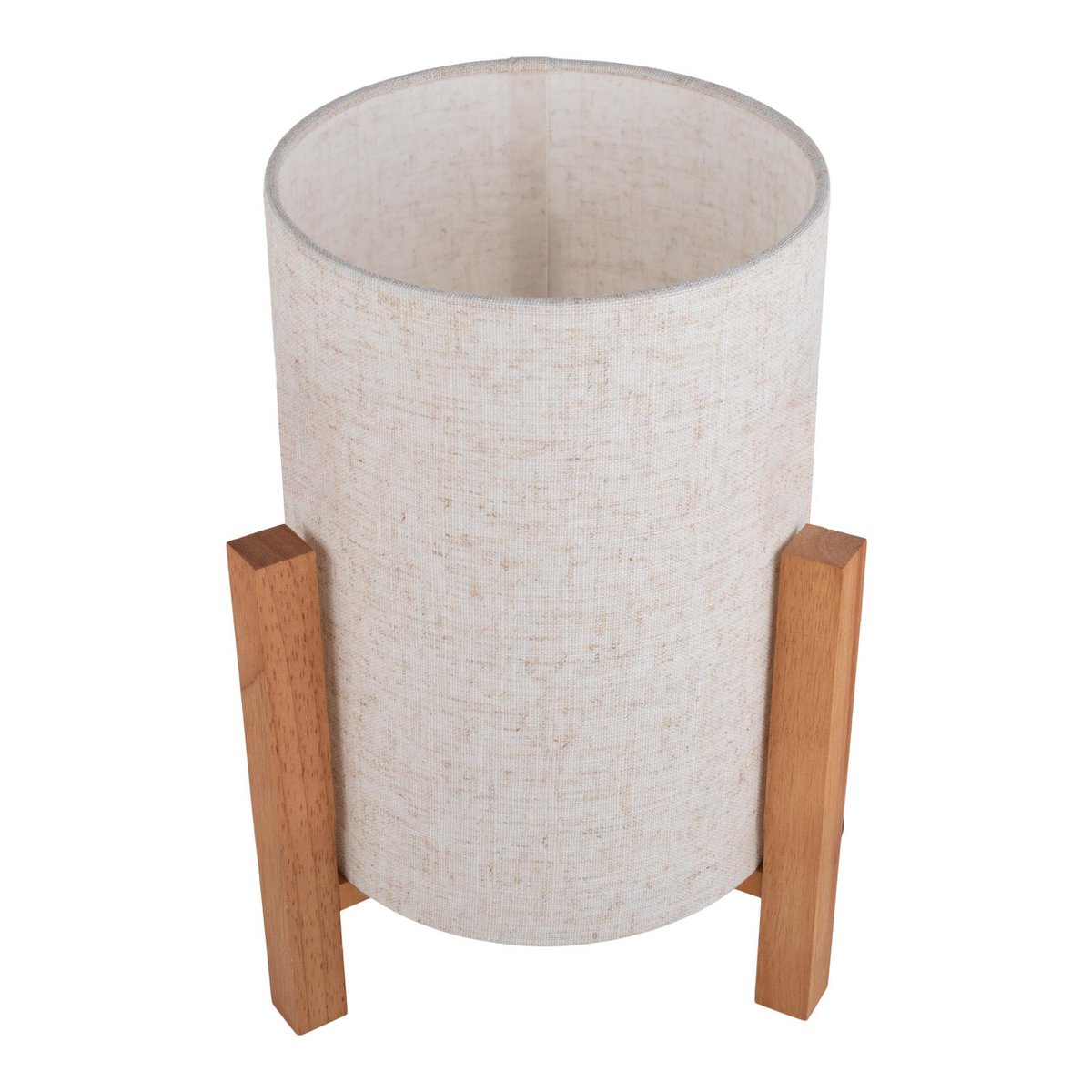 Matilda Tafellamp - Hout Wit 32cm E27