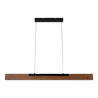 Näve Wilma LED Hanglamp Zwart/Bruin 150cm