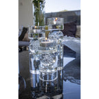 Glazen Aulica High Kandelaar 6x6x19.5cm Transparant