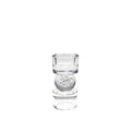 Glazen Bubbelbel - Transparant 6x6x12,5cm