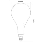 DILLY MAX LED-lamp E27 16cm Warm Wit