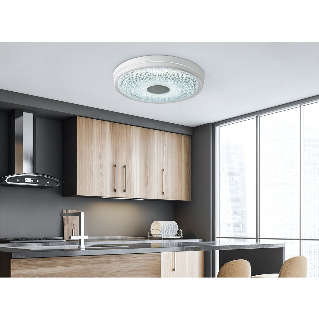 LED-plafondlamp Boise Ø 51cm dimbaar wit
