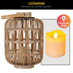 LED Decol Light Korbinian - Rattan 32,5cm