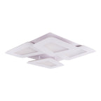 LED -plafondlamp "SIMEN" 48 x 48 cm, metaal en plastic, wit, geïntegreerde LED's, warm wit