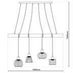 Näve Woodland Hanglamp - Zwart 100cm