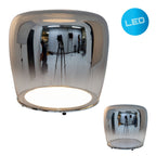 Näve LED Tafellamp Smoky - Wit Ø 43cm Metaal & Glas