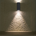 Näve Alecto Buiten Wandlamp - Zwart 15,5cm