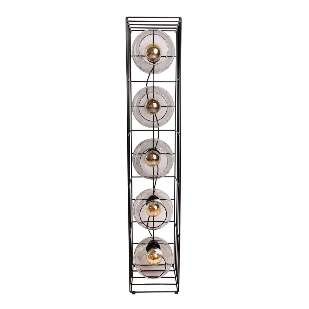 Näve Cesta Vloerlamp - Zwart Glas 95cm