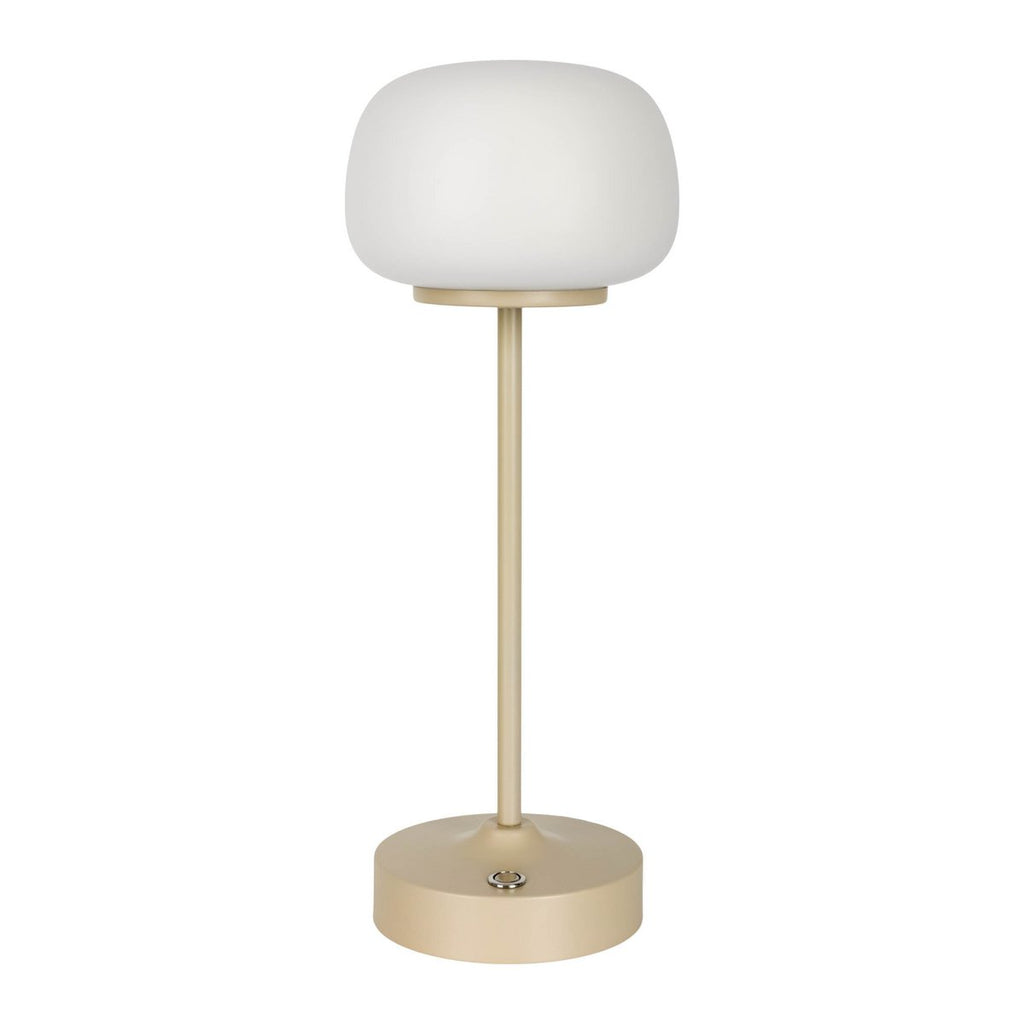 Näve Pina LED Tafellamp 30cm Beige Wit