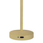 Näve Gomba LED-batterijtafellamp Geel 18,5cm