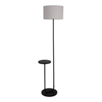 Näve Staande lamp met tafel - Zwart 157cm