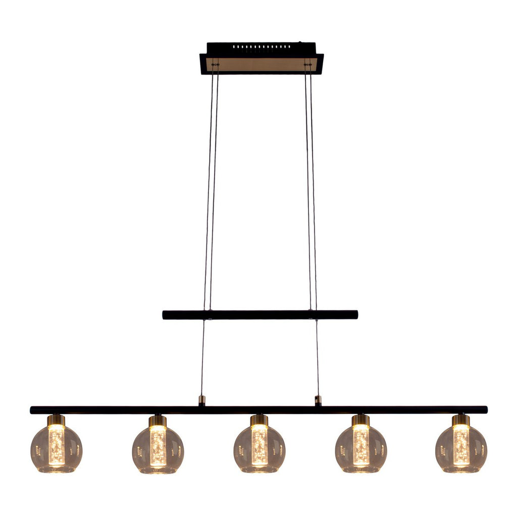 Näve Hanglamp - Zwart Glas 90cm LED
