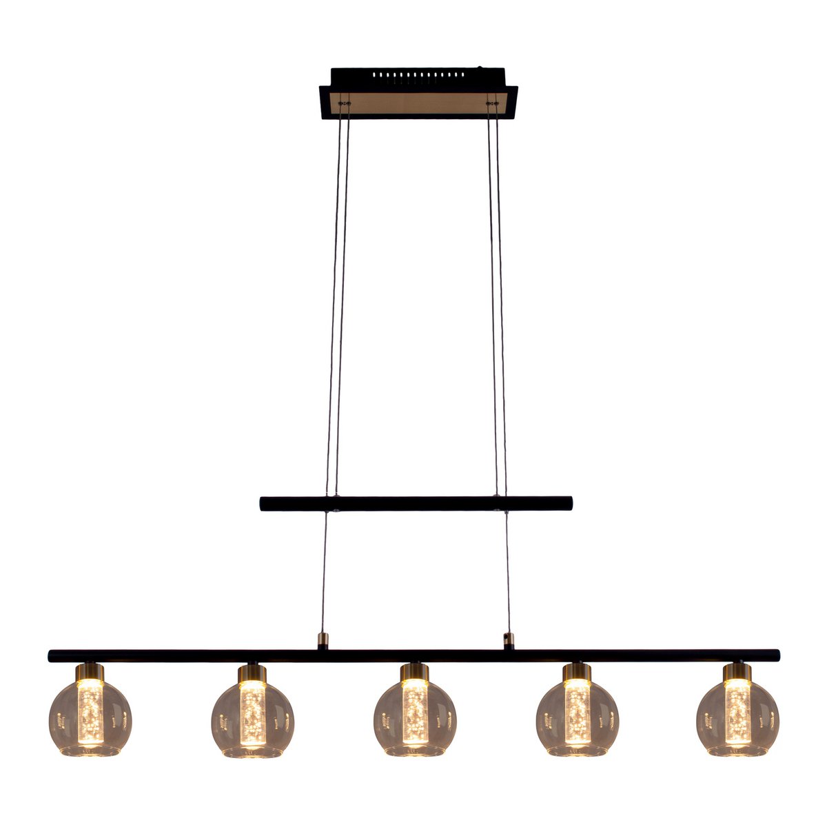 Näve Hanglamp - Zwart Glas 90cm LED