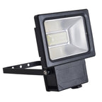 LED Outer Lamp "Spotlight" gemaakt van metaal en glas in het zwart, met geïntegreerde LED