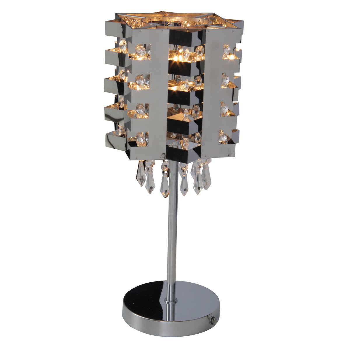 Näve Crystallo Tafellamp Chroom 49cm
