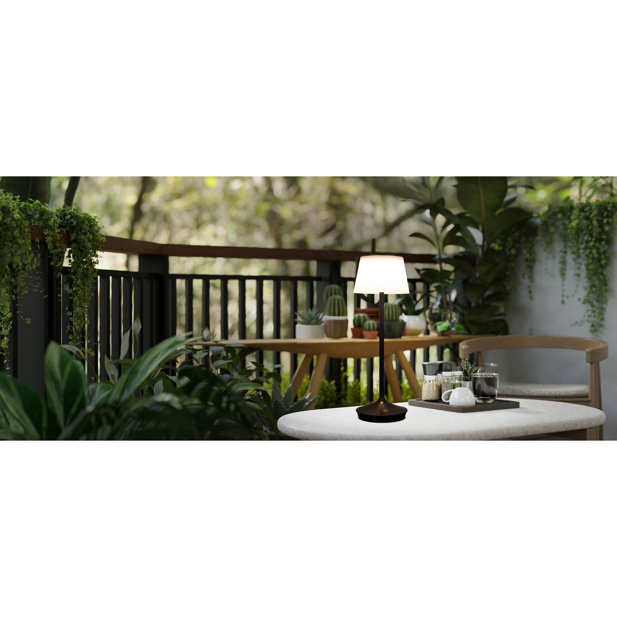 Näve Emmi LED Tafellamp - 38cm Zwart