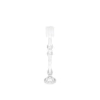 Transparant glazen kandelaar H41cm